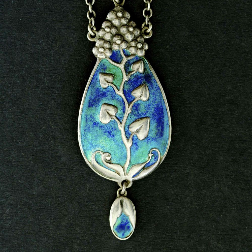 Murrle Bennett, silver and enamel pendant.